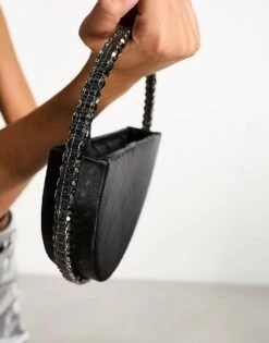 Public Desire The Alessia Jewel Clutch Bag In Black For Women -Desirelic Store 205093667 3