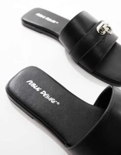 Public Desire Radiance Sliders With Hardware In Black For Women -Desirelic Store 205671012 2