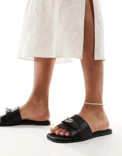 Public Desire Radiance Sliders With Hardware In Black For Women -Desirelic Store 205671012 4