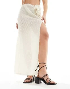 Public Desire Wide Fit Idris Mid Heeled Sandal With Ankle Ties In Black For Women -Desirelic Store 205673607 4