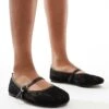 Public Desire Pirouette Lace Mary Jane Ballet Flats In Black For Women Black Mesh Lace -Desirelic Store 205959599 1 blackmeshlace