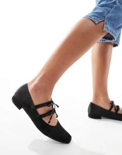 Public Desire Luella Ballet Flats In Black For Women -Desirelic Store 206288483 4