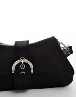 Public Desire Sonja Top Handle Grab Bag With Jewel Buckle In Black For Women -Desirelic Store 206582817 4