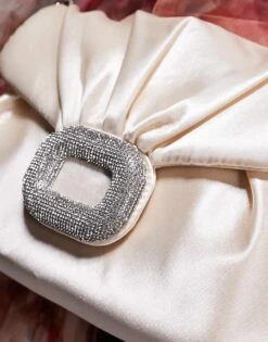 Public Desire Edith Jewel Cross Body Bag With Chain In Black Cream For Women -Desirelic Store 206582886 3