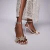 Public Desire Embellished Starfish High Heeled Sandals In Silver For Women -Desirelic Store 207623719 1 silver