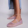 Public Desire Wide Fit Public Desire Twiggie Wide Fit Ballet Flat In Mesh Lilac For Women -Desirelic Store 207624436 1 lilac