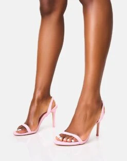 Public Desire Barely Slingback Heel In Pink For Women -Desirelic Store 208161197 3