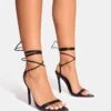Public Desire Merlot Lace Up Wrap Around Pointed Toe Heels In Black For Women -Desirelic Store 208161338 1 black