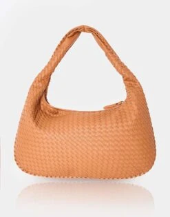 Public Desire The Bailey Woven Medium Bag In Brown For Women -Desirelic Store 208166047 1 brown 1