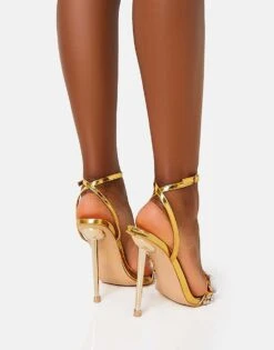 Public Desire Icicle Metallic Patent In Gold Metallic Patent For Women -Desirelic Store 208166599 3